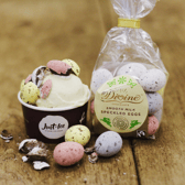 Speckled Easter Egg ice cream is served at Just-Ice Derby | Image Just-Ice