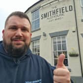 Harvey Dale from The Great British Pub Crawl visited Derby and sunk a few scrumptious beers in the process - here he is at The Smithfield on Meadow Road 