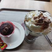 Part of Costa Coffee's KitKat range is the hot chocolate, and chocolate muffin | Image Ria Ghei