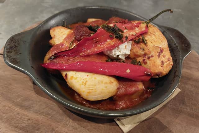 Succulent chicken atop a tangy, piquant sauce was heavenly | Image Ria Ghei