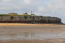 Hunstanton beach in Norfolk is brilliant for a day trip from Derby 