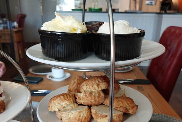 Scones, clotted cream and jam were part of the afternoon tea offering | Image Ria Ghei
