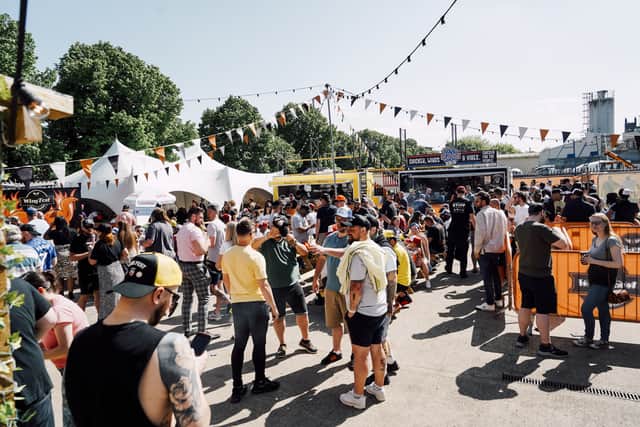 Last year's Wing Fest saw crowds turn out to enjoy bucket loads of wings in the warm sunshine