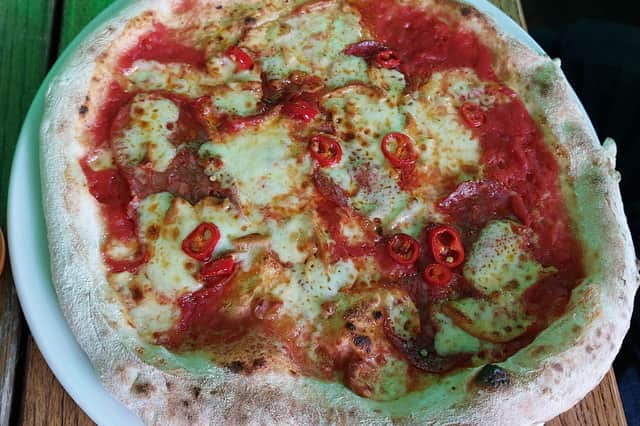 Diavola Pizza with slivers of fresh chilli went down a storm at the table | Image Ria Ghei