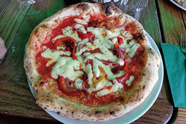 Piccante Pizza had a good aerated outer crust and tangy tomato topping | Image Ria Ghei