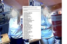 Footage shows six ‘dine and dash’ women brazenly walking out of a pub without paying a £140 bill.