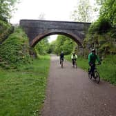 The Monsal Trail in the Derbyshire Peak District 