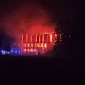The fire at Poltimore House broke out just after 1am on April 9.