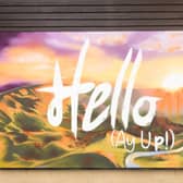 One of the two new murals at the East Midlands Designer Outlet 