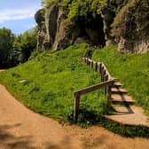 Pin Hole Cave at Creswell Crags less than an hour from Derby 