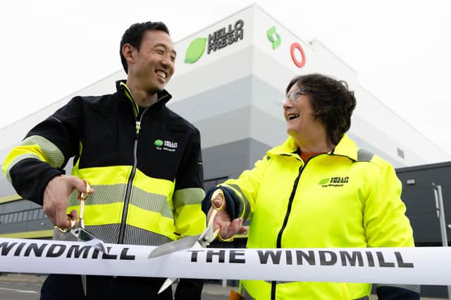 The HelloFresh site was officially opened by Adam Park HelloFresh UK CEO and Pauline Latham MP OBE Photo Rod Kirkpatrick/RKP Photography