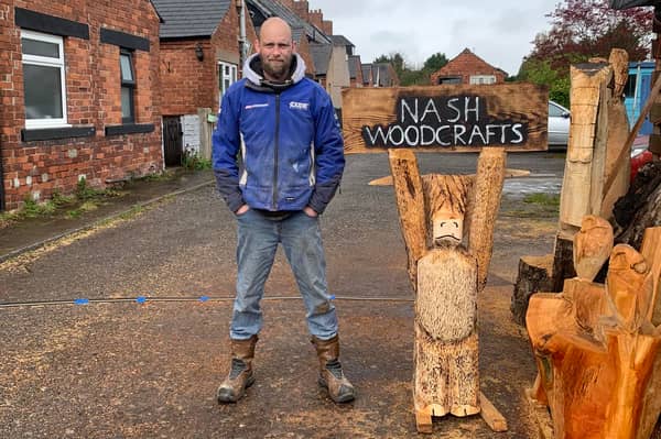 Ben Yeates is the master crafter who discovered a talent for chainsaw carving Photo Ben Yeates