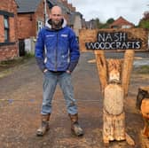 Ben Yeates is the master crafter who discovered a talent for chainsaw carving Photo Ben Yeates