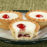 Iced Cherry Bakewell Tarts are a Derbyshire delicacy 