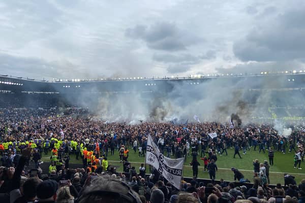 Fans celebrate moment Rams are promoted to Championship 