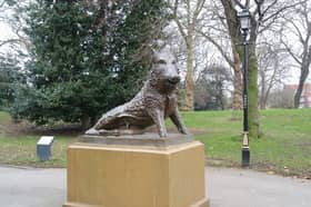 Florentine Boar in Derby Arboretum 
