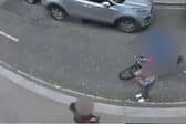 Shocking moment teen snatches phone from stranger