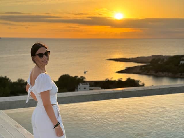 The Gravity Sky Lounge offered panoramic views of the sunset.