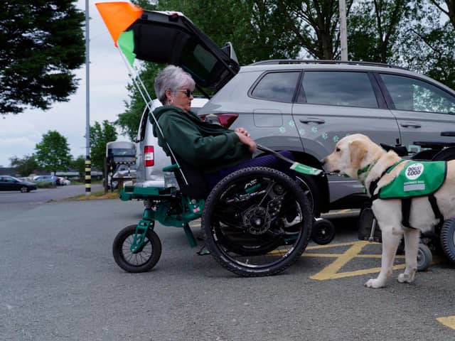 Supergran Mary Lamb to 'climb' the Three Peaks with her assistance dog Sheldon. 