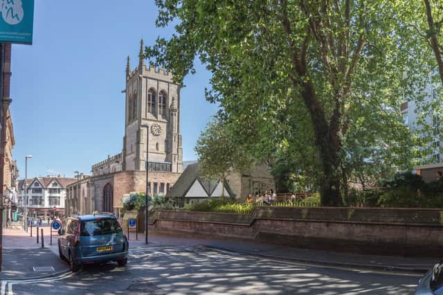 St. Peter’s Churchyard Derby will undergo a transformation. The empty plot of land will be turned into a dining area that will seat 100 people