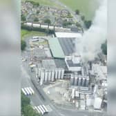 Huge fire at Carling and Coors brewery