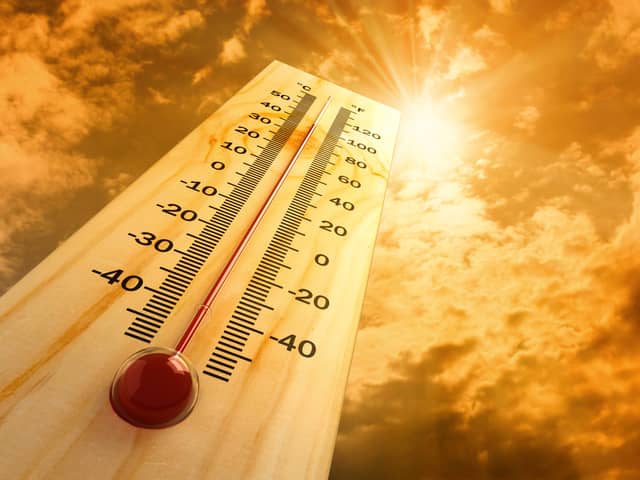 Hot weather.