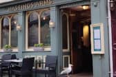 Seagull robs crisps from Hastings shop before nipping into pub.