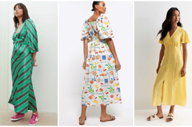 Trending midi dresses on the high street