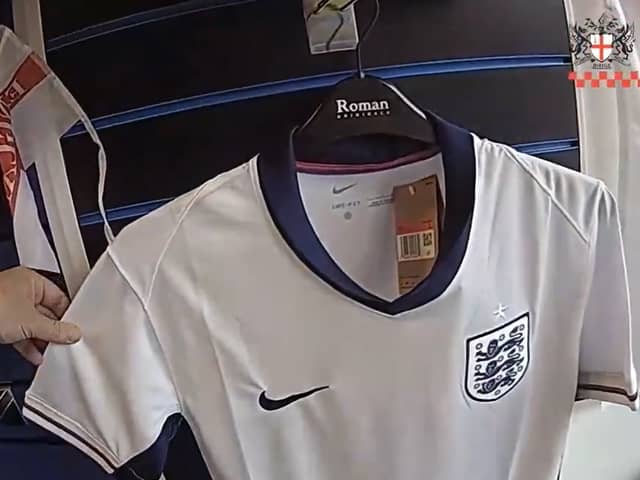 Fake Euro 24 football shirts on sale.