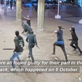Eight armed men chase teen leaving him with multiple stab wounds.