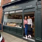 Melbourne Delicatessen & Kitchen in Derbyshire is for sale. Pictured are business partners Victoria and Mayssa (L>R) who are on the lookout for new owners