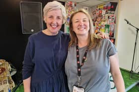 Award-winning actress Julie Hesmondhalgh was interviewed by Derby Theatre CEO Sarah Brigham as part of the Departures Festival