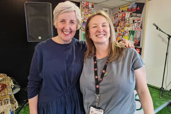 Award-winning actress Julie Hesmondhalgh was interviewed by Derby Theatre CEO Sarah Brigham as part of the Departures Festival