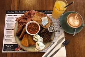 The perfect breakfast from The Bookcafe in Derby