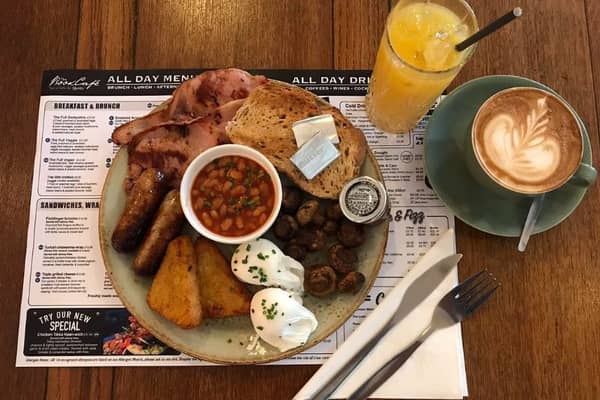 The perfect breakfast from The Bookcafe in Derby