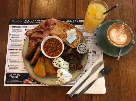 The perfect breakfast from The Bookcafe in Derby