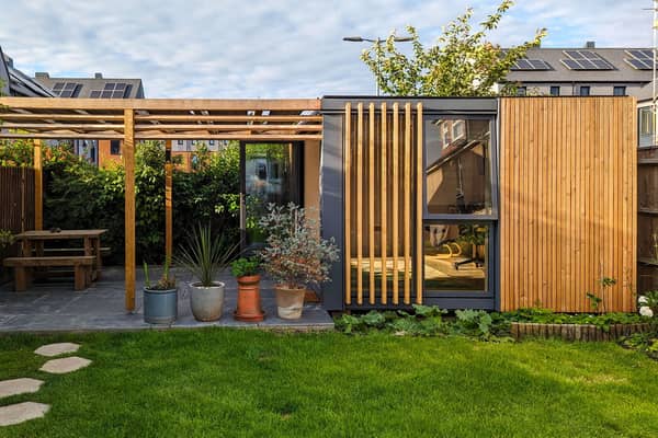 Meet the man who is vying for the Shed of the Year title after turning his old strawberry patch into a summer work cabin using recycled materials. 