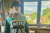 Neil Potter is the Derbyshire man on a mission to collect food donations for a local food bank. His persona as 'Heinz Hero' sees him dress up as a can of baked beans, drawing people's attention and raising awareness of South Derbyshire CVS food bank appeal.