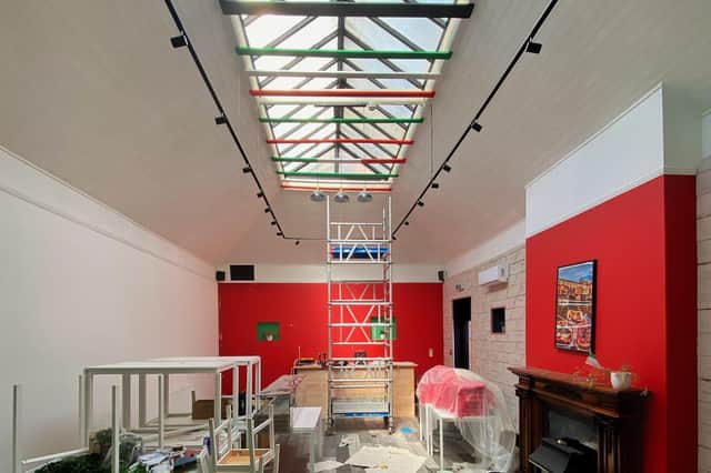 The glass roof will be a key feature at the restaurant