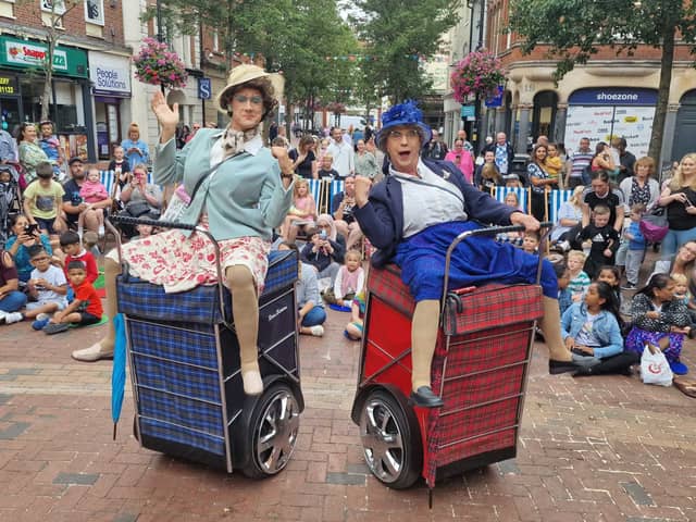 Granny Turismo are set to delight Derby people with their shopping trolley dance