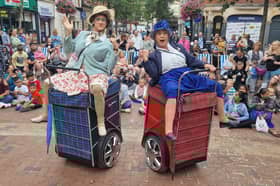 Granny Turismo are set to delight Derby people with their shopping trolley dance