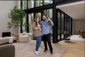 Hillary and Franco McManus Omaze Million Pound House London winners inside their new £5m home