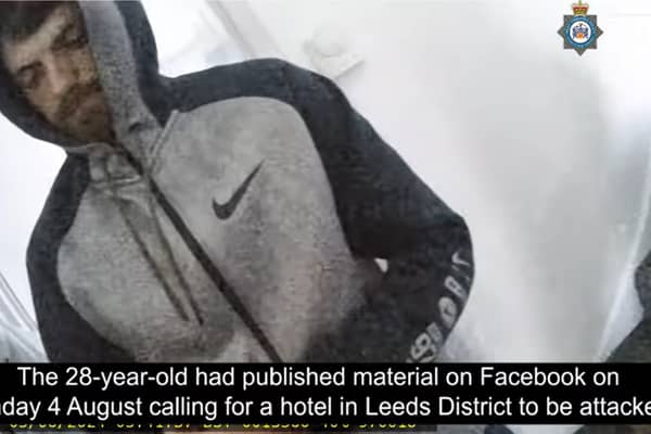 Jordan Parlour called for attack on asylum seeker hotel.