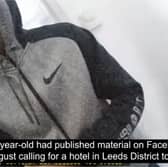Jordan Parlour called for attack on asylum seeker hotel.