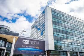 The University of Derby's Open House Clearing events invite students to visit teaching sites and tour award-winning halls of residence | Pictured is University of Derby Kedleston Road Campus