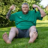 Ben Woodroffe from Derbyshire is World Toe Wrestling's reigning champion