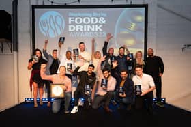 Last year's winners from Marketing Derby Food & Drink Awards gathered on stage to celebrate their wins