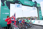 East Midlands Mayor Claire Ward prepares to start stage four (Credit SWpix.com)