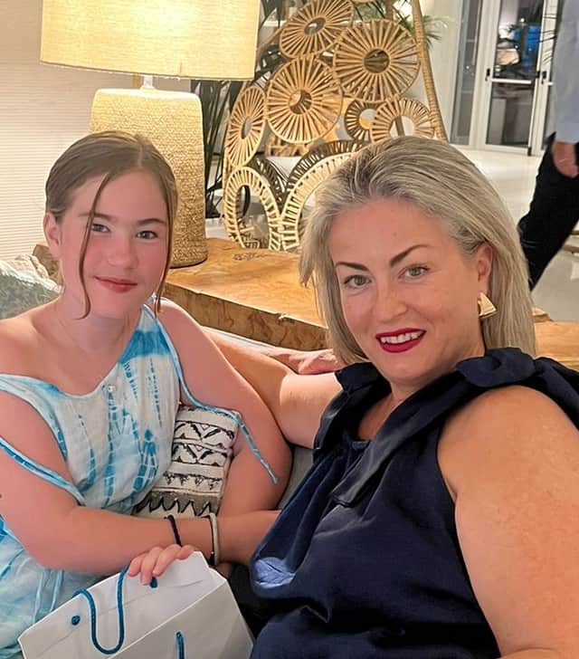 Nicole de Pommes (left) with her daughter Grace (right). Photo: Nicole de Pommes