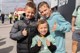The Rams took on Cardiff City on Saturday, September 14, 2024. Photos show crowds who loved the thrilling match, including these three smiling faces who showed bucket loads of enthusiasm, enough to fill the entire stadium!